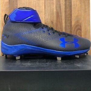 NEW Under Armour 1278699-014 Harper One Mid ST Cleats Men's SZ 14